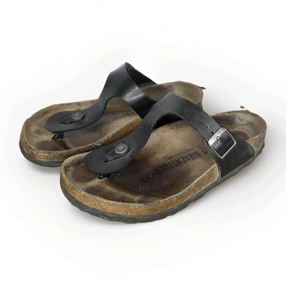 Birkenstock Gizeh Birko-Flor Sandal Women's US 6 EU 37 Slip On Thong Shoe Black